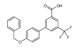 3-(4-phenylmethoxyphenyl)-5-(trifluoromethyl)benzoic acid Structure