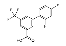 3-(2,4-difluorophenyl)-5-(trifluoromethyl)benzoic acid结构式