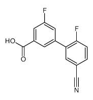 3-(5-cyano-2-fluorophenyl)-5-fluorobenzoic acid Structure