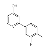 2-(3-fluoro-4-methylphenyl)-1H-pyridin-4-one Structure