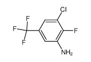 3-Chloro-2-fluoro-5-(trifluoromethyl)aniline结构式