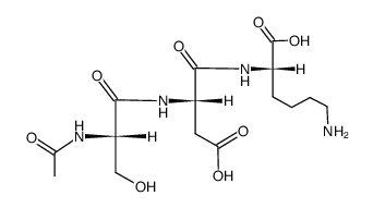 seryl-aspartyl lysine acetylated结构式