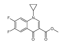 methyl 1-cyclopropyl-6,7-difluoro-4-oxo-1,4-dihydroquinoline-3-carboxylate Structure