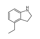 1H-INDOLE,4-ETHYL-2,3-DIHYDRO- Structure