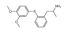 1-(2-(3,4-dimethoxyphenylthio)phenyl)-2-propylamine结构式