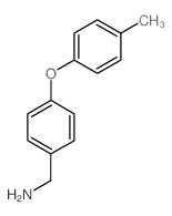 (4-(对甲苯氧基)苯基)甲胺结构式