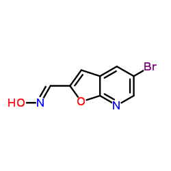 (E)-1-(5-Bromofuro[2,3-b]pyridin-2-yl)-N-hydroxymethanimine结构式