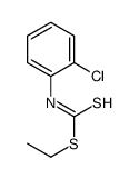 o-Chlorophenyldithiocarbamic acid ethyl ester结构式