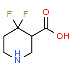 4,4-difluoropiperidine-3-carboxylic acid结构式