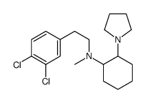 N-[2-(3,4-dichlorophenyl)ethyl]-N-methyl-2-pyrrolidin-1-ylcyclohexan-1-amine结构式