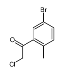 1-(5-bromo-2-methylphenyl)-2-chloroethanone Structure