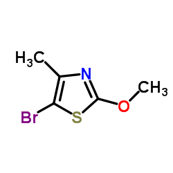 5-bromo-2-methoxy-4-methylthiazole结构式
