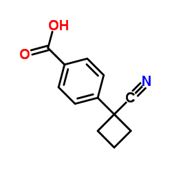 4-(1-Cyanocyclobutyl)benzoic acid Structure