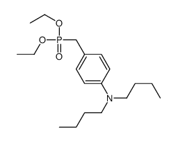 N,N-dibutyl-4-(diethoxyphosphorylmethyl)aniline Structure