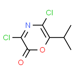 2H-1,4-Oxazin-2-one,3,5-dichloro-6-(1-methylethyl)-结构式