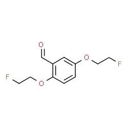 2,5-BIS(2-FLUOROETHOXY)-BENZALDEHYDE结构式