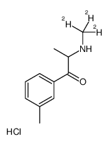 3-Methyl Methcathinone-d3 Hydrochloride结构式