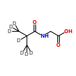 N-[2-(2H3)Methyl(2H4)propanoyl]glycine结构式