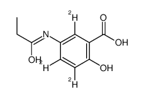 N-Propionyl Mesalazine-d3 Structure