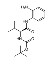 tert-butyl (S)-(1-((2-aminophenyl)amino)-3-methyl-1-oxobutan-2-yl)carbamate Structure