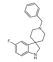 1'-Benzyl-5-Fluorospiro[Indoline-3,4'-Piperidine] structure