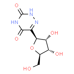 6-β-D-Ribofuranosyl-as-triazine-3,5(2H,4H)-dione结构式