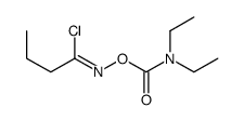 (1-chlorobutylideneamino) N,N-diethylcarbamate structure