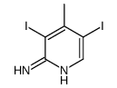 3,5-diiodo-4-methylpyridin-2-amine结构式