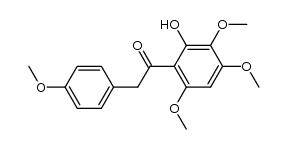 2-hydroxy-3,4,6,4'-tetramethoxy-deoxybenzoin结构式