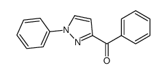 phenyl-(1-phenylpyrazol-3-yl)methanone Structure