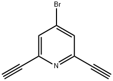 4-溴-2,6-二乙炔基吡啶结构式