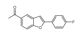 5-acetyl-2-(4-fluorophenyl)benzofuran结构式