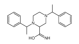 1,4-bis(1-phenylethyl)piperazine-2-carboxamide Structure