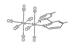 Re(CO)5Mn(CO)3(4,4'-dimethyl-2,2'-bipyridine)结构式