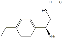 (2S)-2-AMINO-2-(4-ETHYLPHENYL)ETHAN-1-OL HYDROCHLORIDE结构式