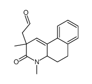 2,3,4,4a,5,6-hexahydro-2,4-dimethyl-3-oxobenzoquinolin-2-ylacetaldehyde Structure