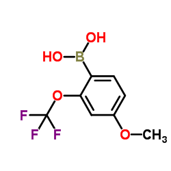 4-METHOXY-2-TRIFLUOROMETHOXYPHENYLBORONIC ACID Structure