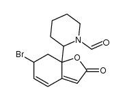 1-formyl-2-(6-bromo-2-oxo-6,7-dihydro-2H-benzofuran-7a-yl)-piperidine结构式