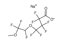sodium 5,8-dioxa-6,9,9,9-tetrahydrononafluorononanoate Structure