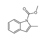 1H-Indole-1-carboxylic acid,2-methyl-,methyl ester结构式