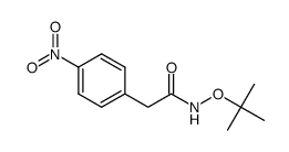 N-tert-butoxy-2-(4-nitrophenyl)acetamide结构式