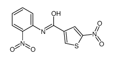 5-nitro-N-(2-nitrophenyl)thiophene-3-carboxamide结构式