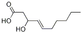 trans-3-Hydroxydec-4-enoic acid结构式