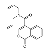 1-oxo-N,N-bis(prop-2-enyl)isochromene-4-carboxamide结构式