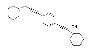 1-[[p-(3-Morpholino-1-propynyl)phenyl]ethynyl]-1-cyclohexanol Structure