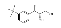 (2R,3S)-3-[3'-(trimethylsilyl)phenyl]butane-1,2-diol Structure