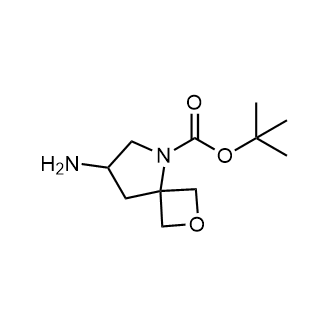 7-氨基-2-氧杂-5-氮杂螺[3.4]辛烷-5-羧酸叔丁酯结构式