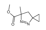 4,5-Diazaspiro[2.4]hept-4-ene-6-carboxylicacid,6-methyl-,methylester(9CI) Structure