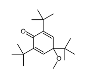 2,4,6-tritert-butyl-4-methoxycyclohexa-2,5-dien-1-one Structure