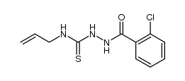 N-allyl-2-(2-chlorobenzoyl)hydrazinecarbothioamide结构式